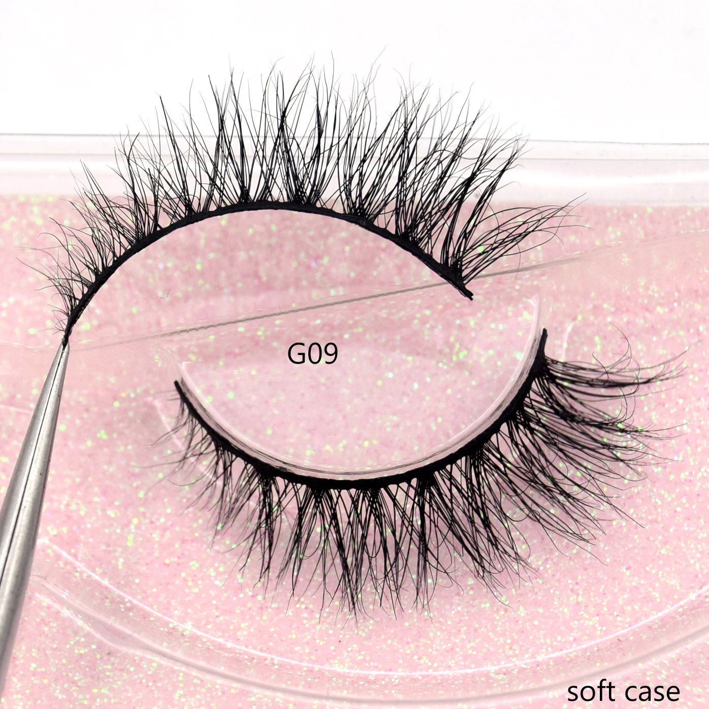 Visofree Half Mink Lashes Make Up False Eyelashes Hand Up Natural Long Mink Lashes Cruelty Free Crisscross Mink Fake Eyelashes - Image 8
