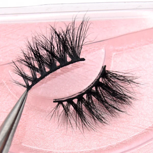 Visofree Half Mink Lashes Make Up False Eyelashes Hand Up Natural Long Mink Lashes Cruelty Free Crisscross Mink Fake Eyelashes - Image 26