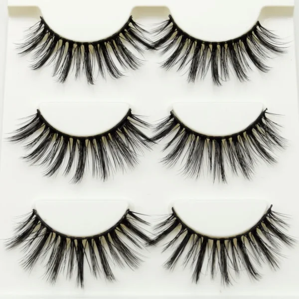 Visofree Mink Lashes 3pairs/10pairs Faux Mink Lashes Make Up False Cils Thick Hand Made Eyelash Extension Crisscross Curly Lash - Image 8