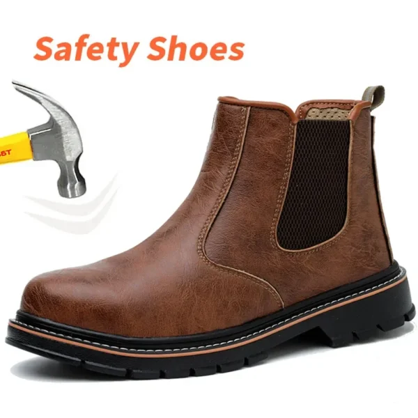 Waterproof Safety Boots Men Steel Toe Shoes Work Anti-smash Anti-puncture Indestructible Sport Protective Safety Shoes - Image 8