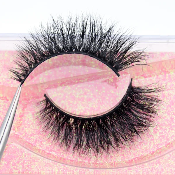 Visofree Half Mink Lashes Make Up False Eyelashes Hand Up Natural Long Mink Lashes Cruelty Free Crisscross Mink Fake Eyelashes - Image 21