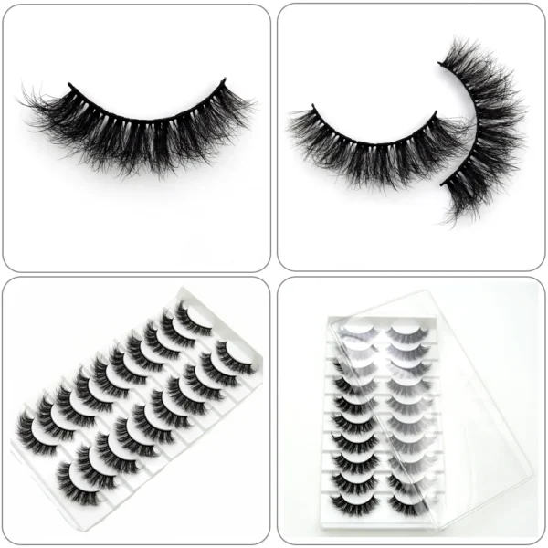 Visofree Mink Lashes 3pairs/10pairs Faux Mink Lashes Make Up False Cils Thick Hand Made Eyelash Extension Crisscross Curly Lash - Image 43