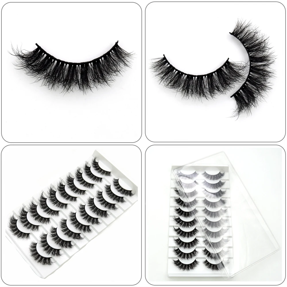 Visofree Mink Lashes 3pairs/10pairs Faux Mink Lashes Make Up False Cils Thick Hand Made Eyelash Extension Crisscross Curly Lash - Image 43