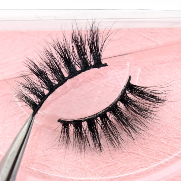 Visofree Half Mink Lashes Make Up False Eyelashes Hand Up Natural Long Mink Lashes Cruelty Free Crisscross Mink Fake Eyelashes - Image 24