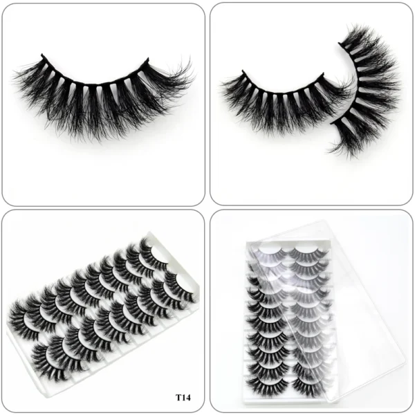 Visofree Mink Lashes 3pairs/10pairs Faux Mink Lashes Make Up False Cils Thick Hand Made Eyelash Extension Crisscross Curly Lash - Image 46