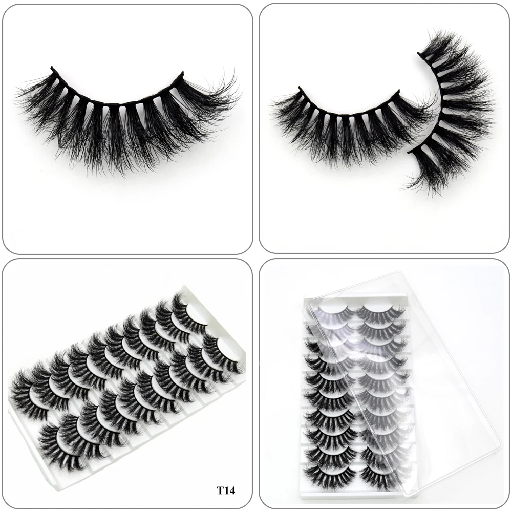 Visofree Mink Lashes 3pairs/10pairs Faux Mink Lashes Make Up False Cils Thick Hand Made Eyelash Extension Crisscross Curly Lash - Image 46