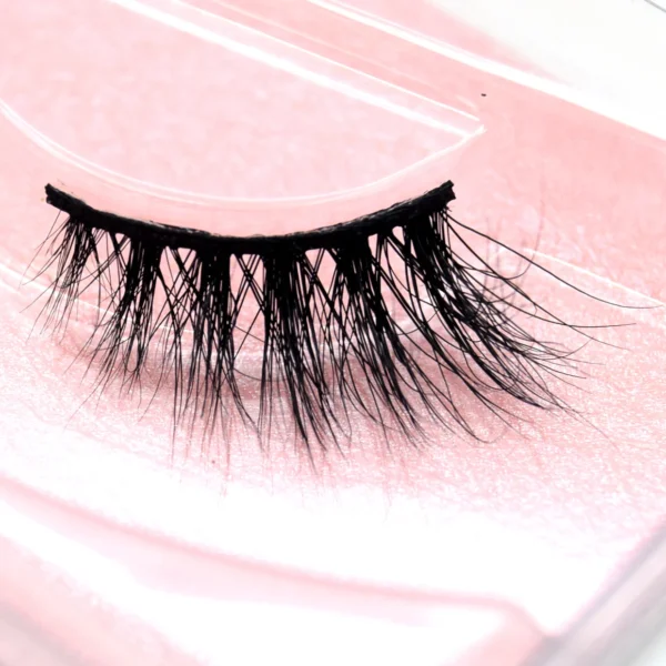 Visofree Half Mink Lashes Make Up False Eyelashes Hand Up Natural Long Mink Lashes Cruelty Free Crisscross Mink Fake Eyelashes - Image 3