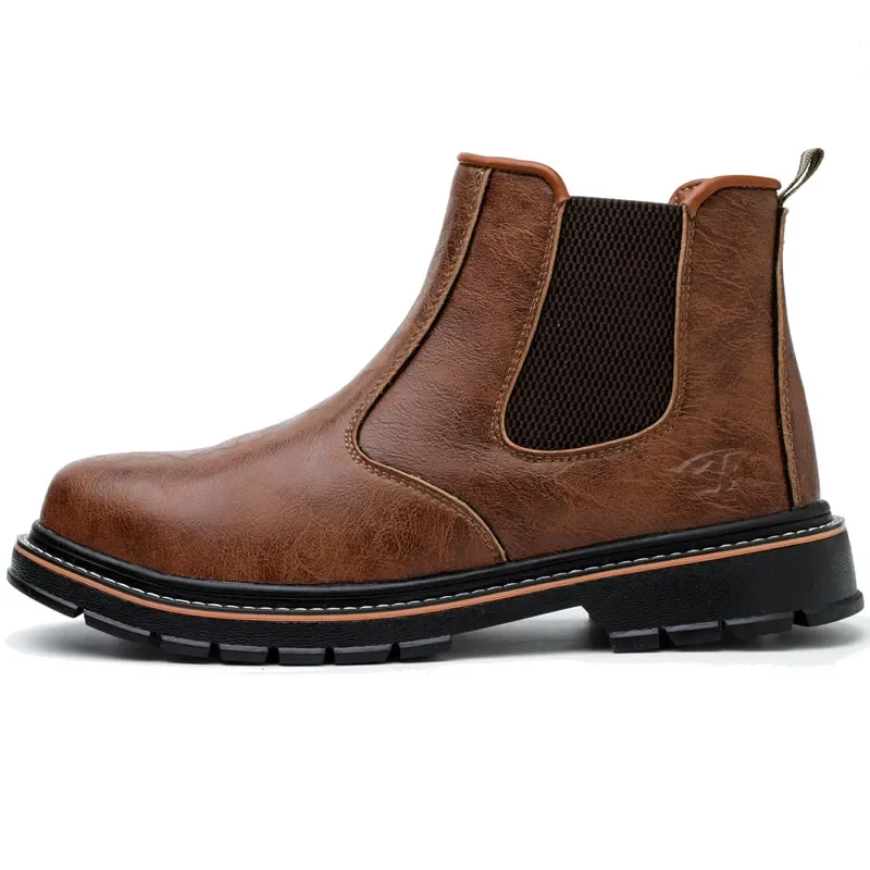 Waterproof Safety Boots Men Steel Toe Shoes Work Anti-smash Anti-puncture Indestructible Sport Protective Safety Shoes - Image 3