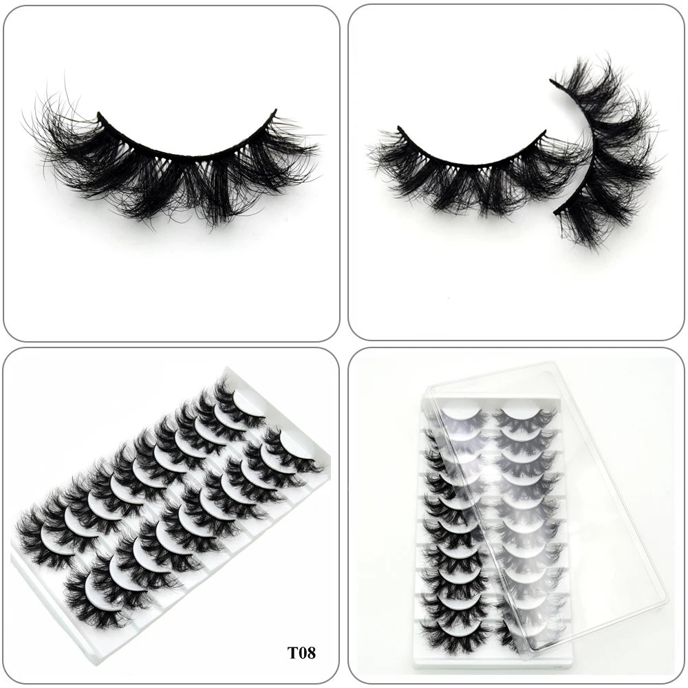 Visofree Mink Lashes 3pairs/10pairs Faux Mink Lashes Make Up False Cils Thick Hand Made Eyelash Extension Crisscross Curly Lash - Image 40