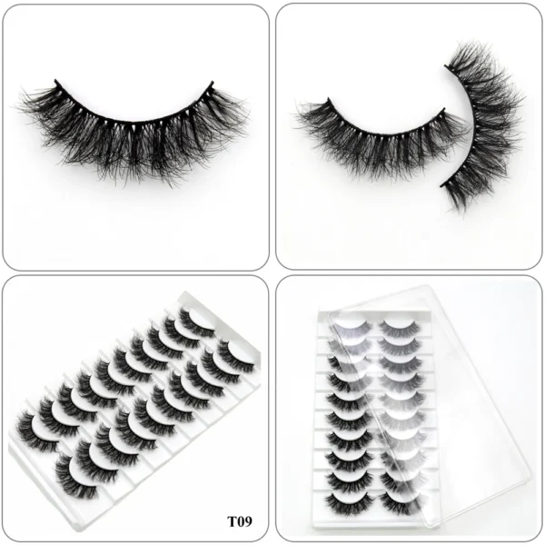Visofree Mink Lashes 3pairs/10pairs Faux Mink Lashes Make Up False Cils Thick Hand Made Eyelash Extension Crisscross Curly Lash - Image 41