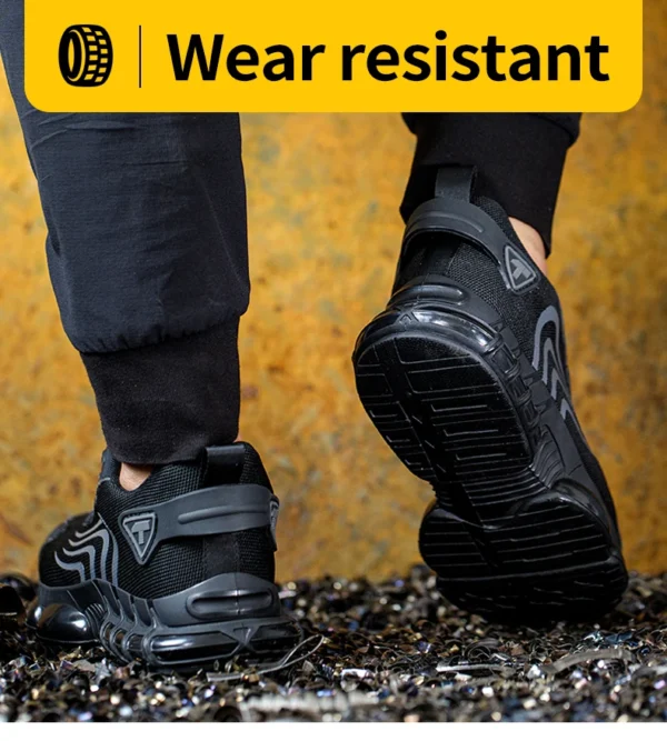 Rotary button new safety shoes for men, anti-impact and anti-piercing work shoes, fashionable men's sports shoes, and safety pro - Image 15