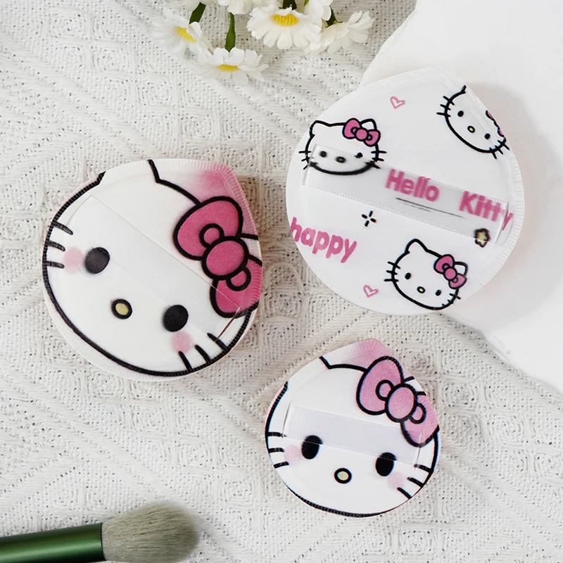 Sanrio Makeup Sponge Puff Hello Kitty Makeup Concealer Super Soft Elastic Cotton Face Base Make Up Cosmetic Puff Beauty Tools - Image 2