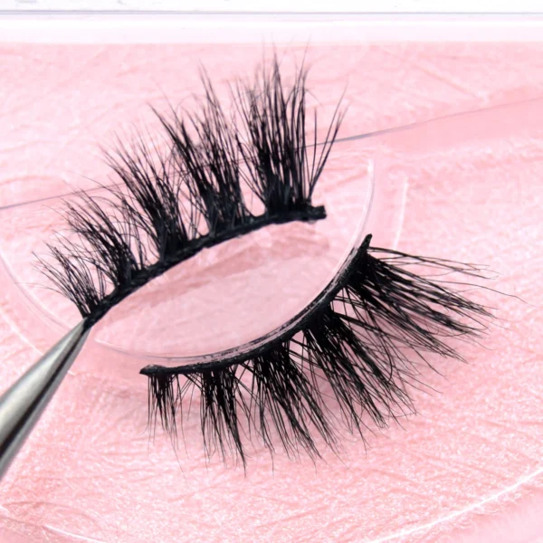 Visofree Half Mink Lashes Make Up False Eyelashes Hand Up Natural Long Mink Lashes Cruelty Free Crisscross Mink Fake Eyelashes - Image 45