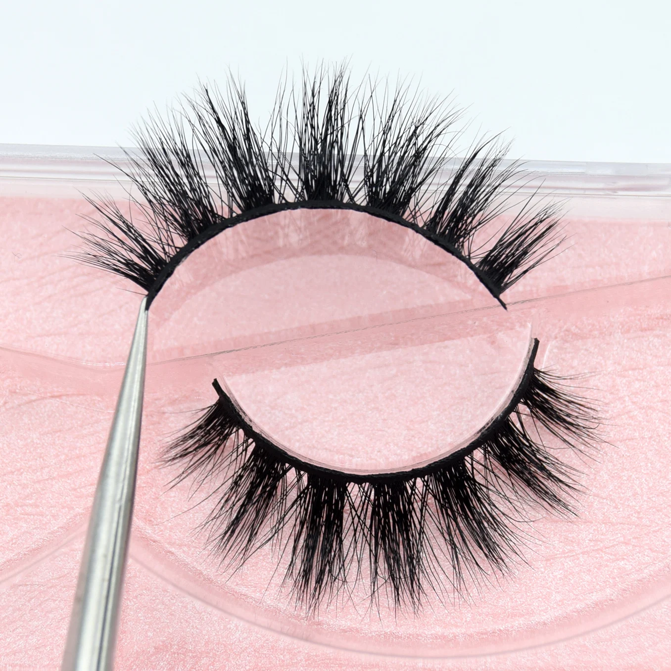 Visofree Half Mink Lashes Make Up False Eyelashes Hand Up Natural Long Mink Lashes Cruelty Free Crisscross Mink Fake Eyelashes - Image 22
