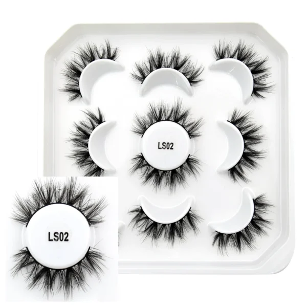 Visofree Mink Lashes 3pairs/10pairs Faux Mink Lashes Make Up False Cils Thick Hand Made Eyelash Extension Crisscross Curly Lash - Image 24