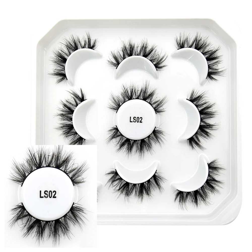 Visofree Mink Lashes 3pairs/10pairs Faux Mink Lashes Make Up False Cils Thick Hand Made Eyelash Extension Crisscross Curly Lash - Image 24