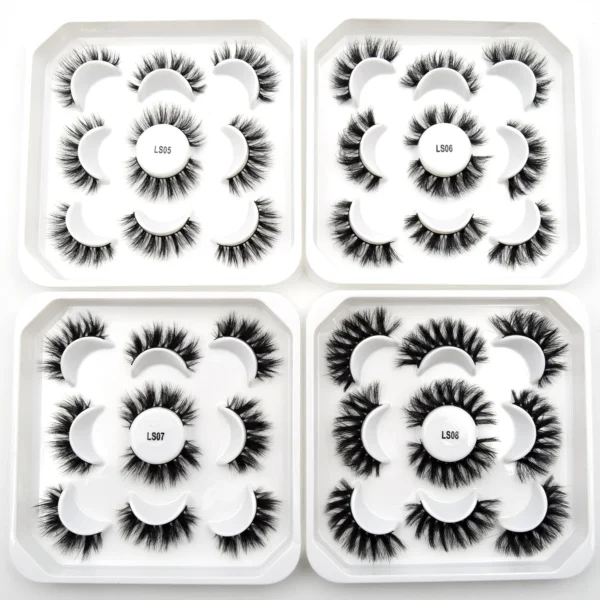 Visofree Mink Lashes 3pairs/10pairs Faux Mink Lashes Make Up False Cils Thick Hand Made Eyelash Extension Crisscross Curly Lash - Image 52