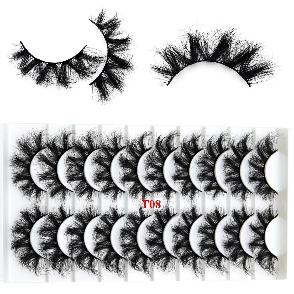 Visofree Mink Lashes 3pairs/10pairs Faux Mink Lashes Make Up False Cils Thick Hand Made Eyelash Extension Crisscross Curly Lash - Image 11