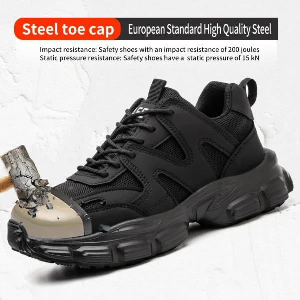 Work Sneakers Steel Toe Shoes Men Safety Shoes Puncture-Proof Work Shoes Boots Fashion Indestructible Footwear Security - Image 8