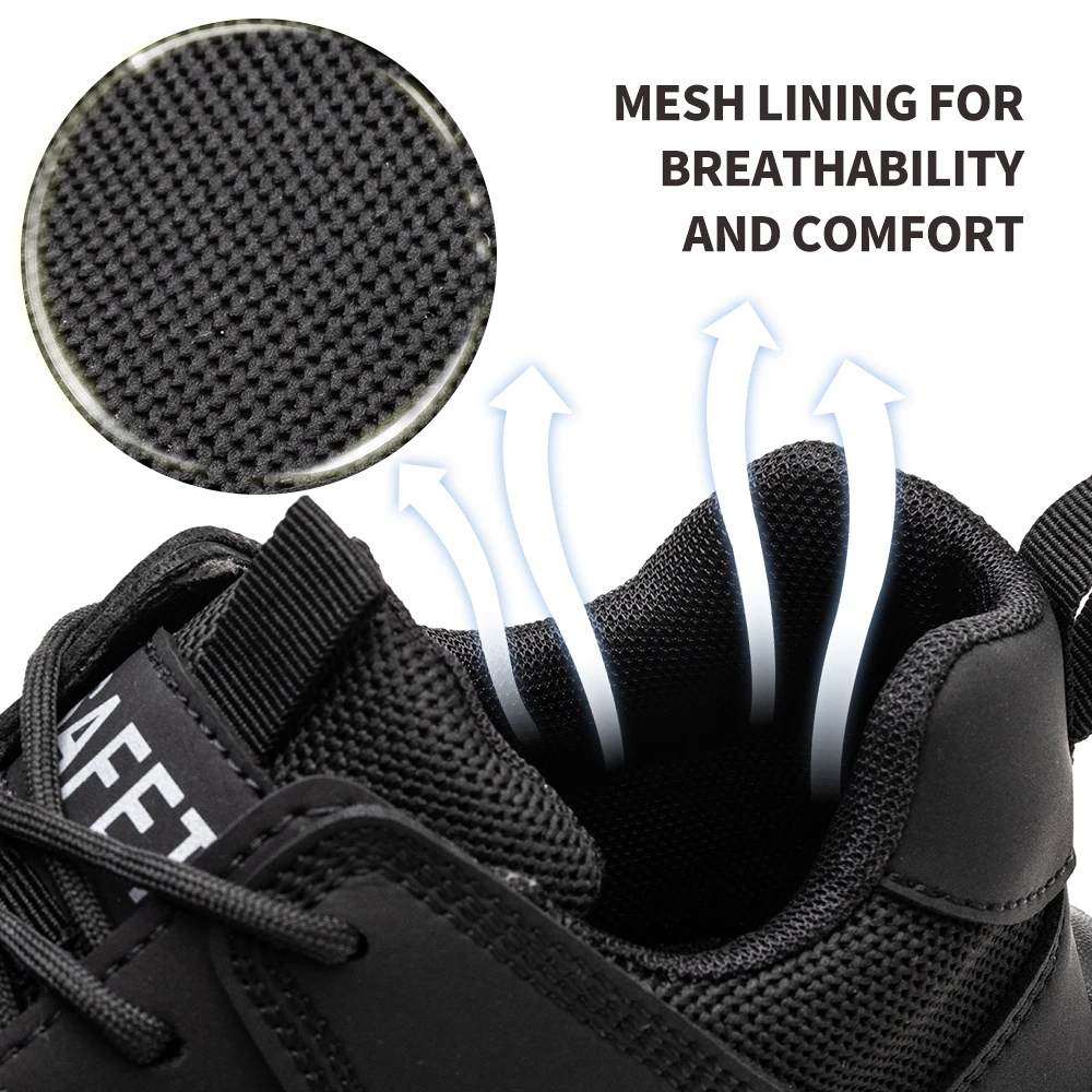 Work Sneakers Steel Toe Shoes Men Safety Shoes Puncture-Proof Work Shoes Boots Fashion Indestructible Footwear Security - Image 11