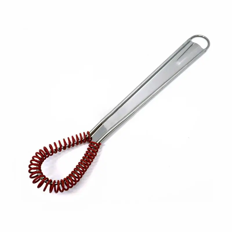 Stainless Steel Spring Manual Egg Beater Silicone Head Anti-scratch Mixer Household Kitchen Tools для кухни полезные вещи - Image 14