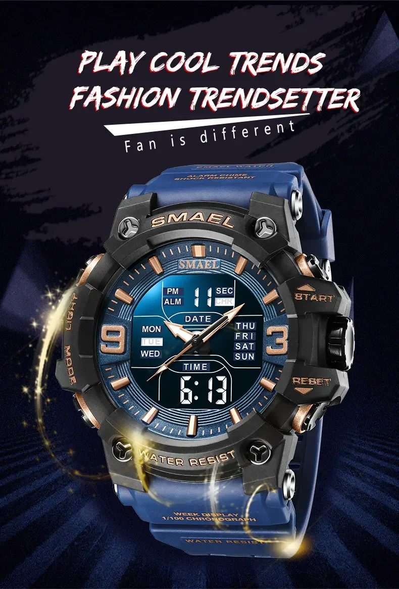 SMAEL 8049  Waterproof Electronic Watch Student Watch Men's Watch Multi functional Sports - Image 15