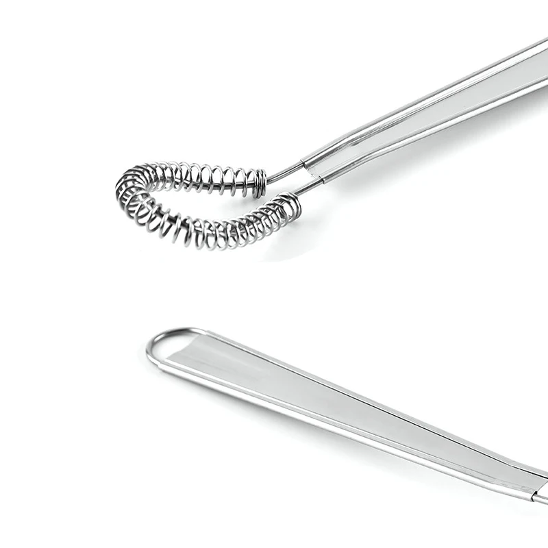 Stainless Steel Spring Manual Egg Beater Silicone Head Anti-scratch Mixer Household Kitchen Tools для кухни полезные вещи - Image 5