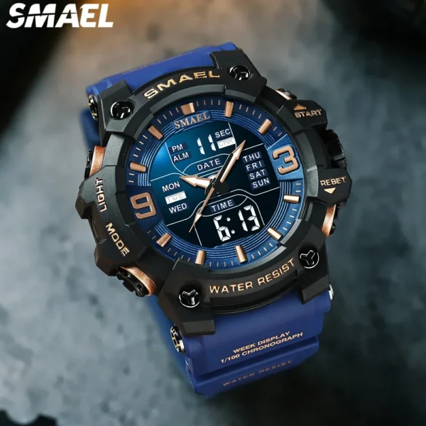 SMAEL 8049  Waterproof Electronic Watch Student Watch Men's Watch Multi functional Sports - Image 3