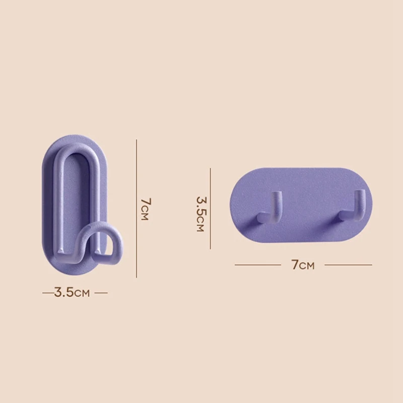 Punch Free L-shaped Hook Self-adhesive Wall Hook Multi-function Cloth Hanger Towel Scarf Coat Hook Rack Kitchen Bathroom Holder - Image 24