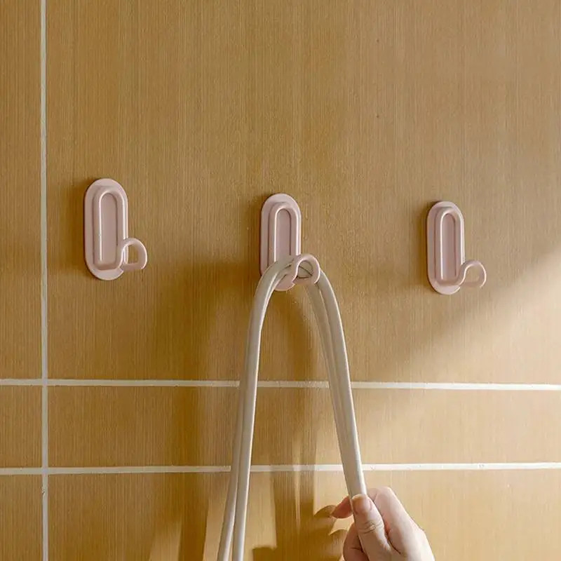 Punch Free L-shaped Hook Self-adhesive Wall Hook Multi-function Cloth Hanger Towel Scarf Coat Hook Rack Kitchen Bathroom Holder - Image 21
