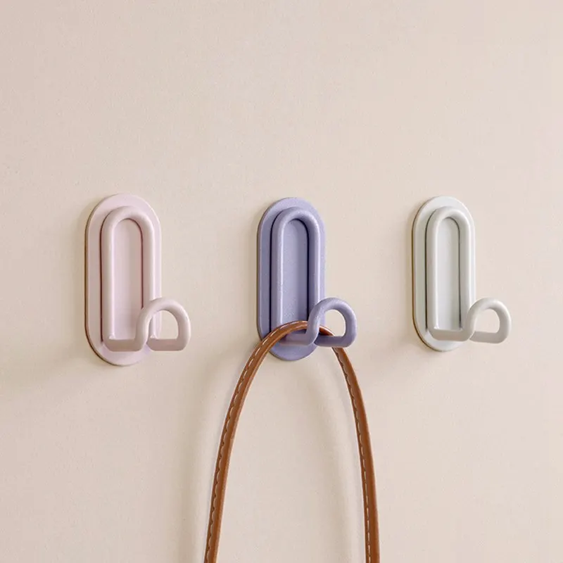 Punch Free L-shaped Hook Self-adhesive Wall Hook Multi-function Cloth Hanger Towel Scarf Coat Hook Rack Kitchen Bathroom Holder - Image 2