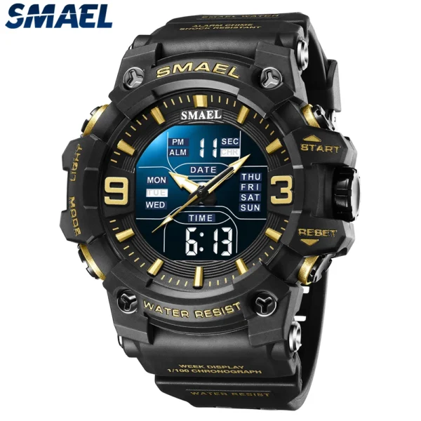 SMAEL 8049  Waterproof Electronic Watch Student Watch Men's Watch Multi functional Sports
