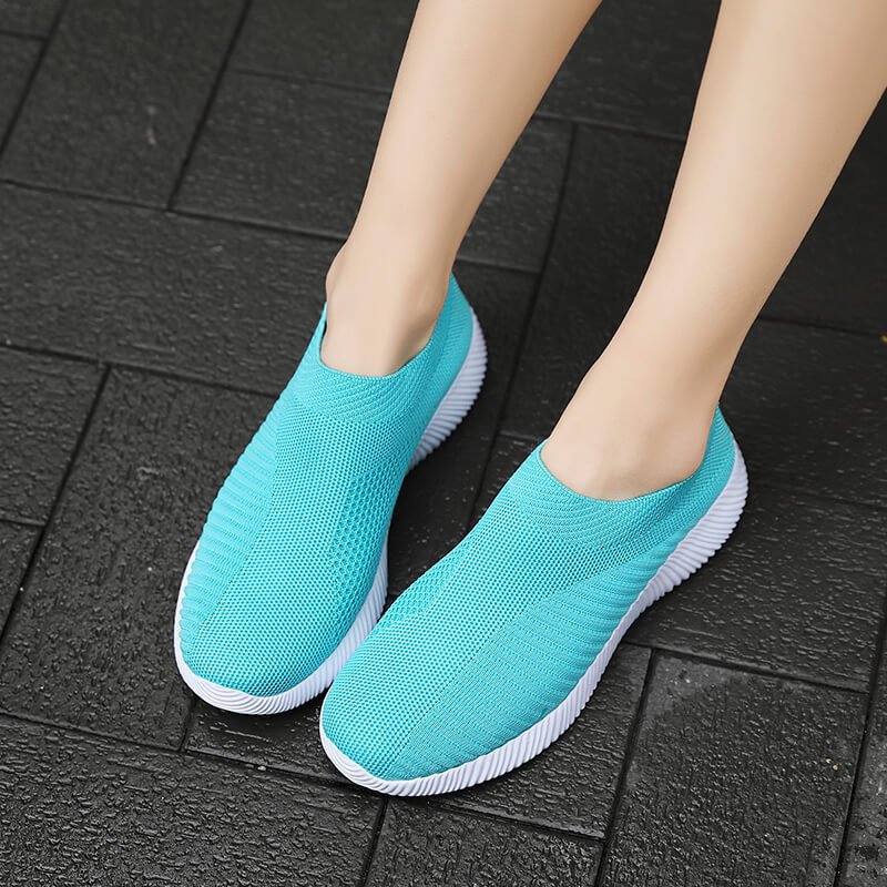 Women's Casual Sneakers, Lightweight Soft Bottom Running Shoes, Breathable Slip-on Walking Shoes plus size - Image 14