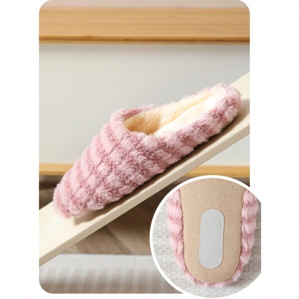 Womens Plush Fluffy Home Slippers - Ultra-Soft, Comfortable, and Warm Indoor Slippers for Lounging Around the House - Perfect for Cold Winter Days - Image 4