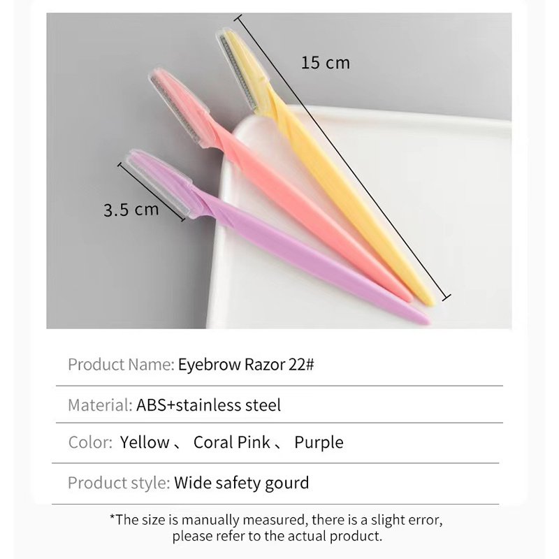 Eyebrow Razor, 3Pcs Eyebrow Razors Multipurpose Exfoliating, Pieces Facial Razor Eyebrow Shaper For Trimming And Shaping - Image 9