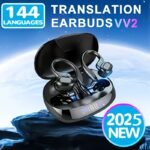 Translate Smart Wireless Headphones That Support Simultaneous Interpretation in 144 Languages, Feature a Voice Assistant, And Provide Accurate Real-Time Voice Translation Anytime And Anywhere, Making Them The Best Choice for Business Meetings.