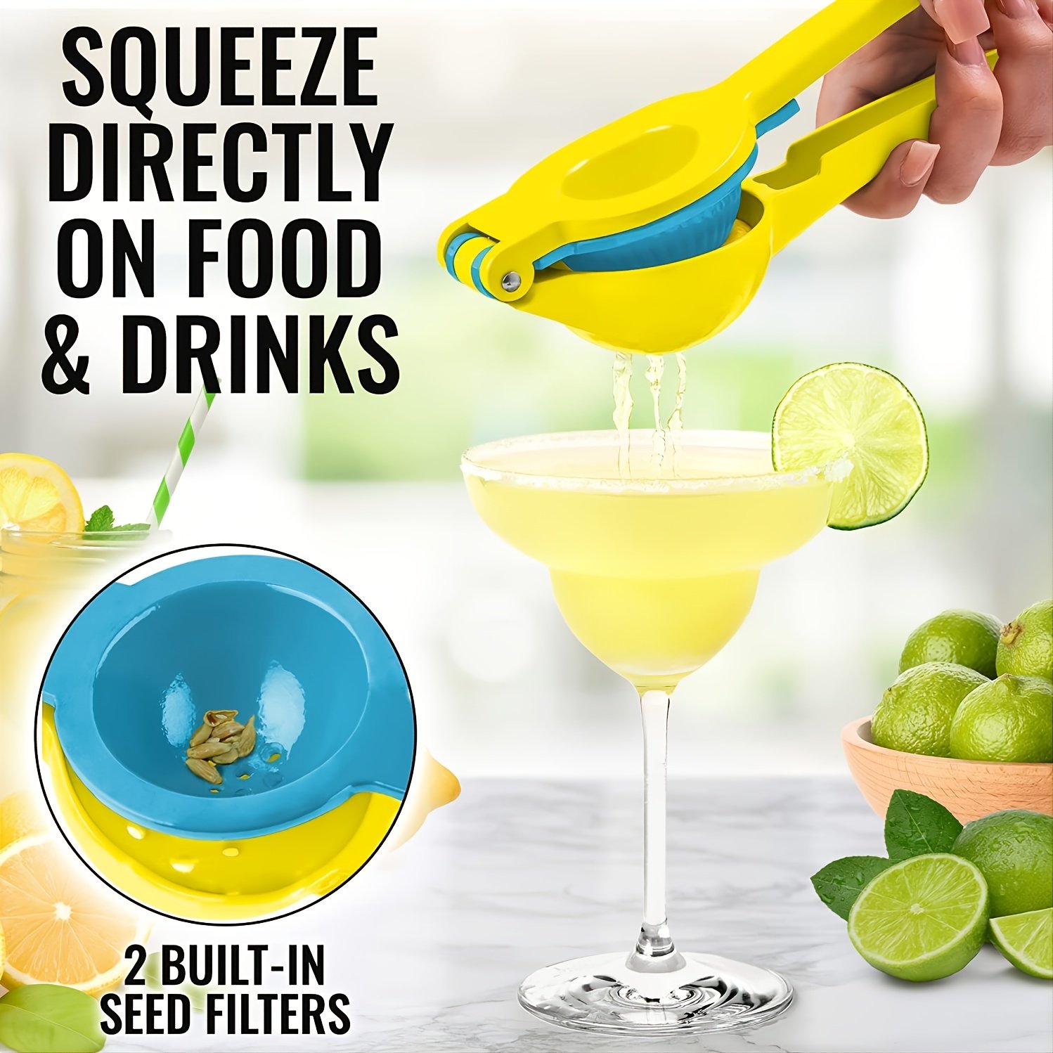 1pc 2 In 1 Lemon Lime Squeezer, Manual Juicer, Lemon Juicer - Image 4