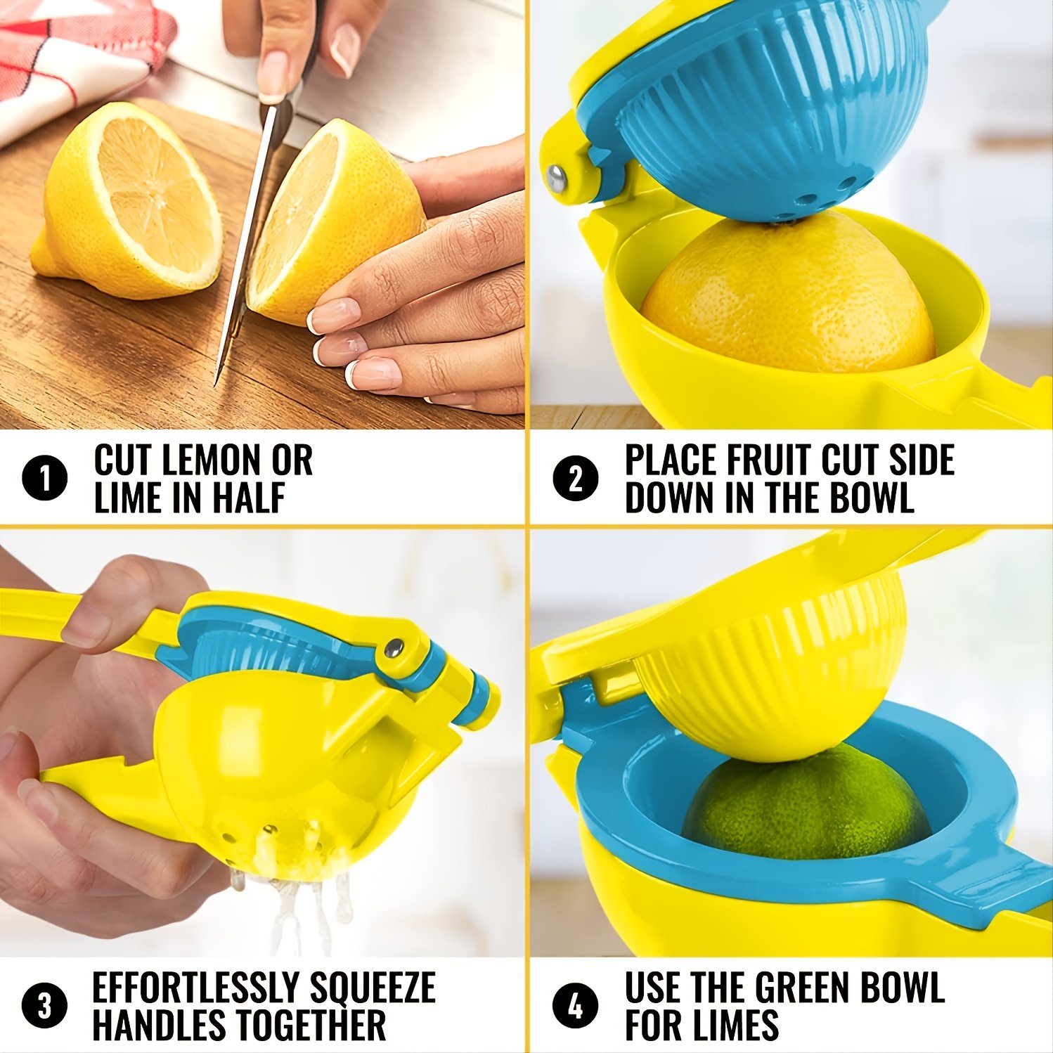 1pc 2 In 1 Lemon Lime Squeezer, Manual Juicer, Lemon Juicer - Image 9