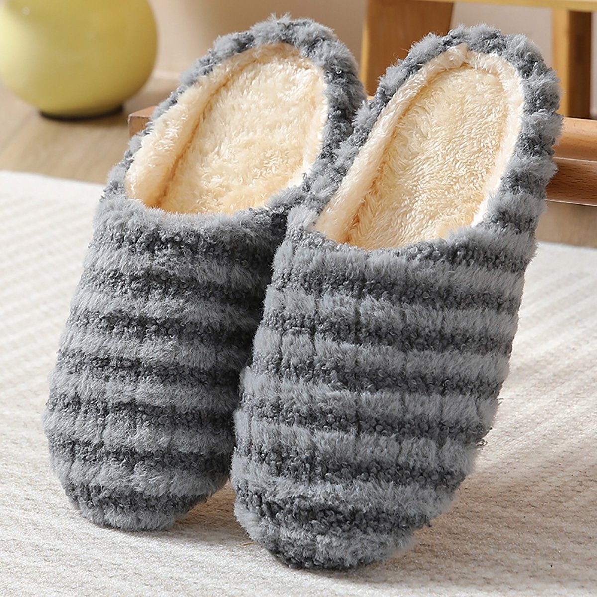 Womens Plush Fluffy Home Slippers - Ultra-Soft, Comfortable, and Warm Indoor Slippers for Lounging Around the House - Perfect for Cold Winter Days - Image 33