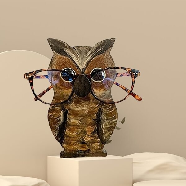 1pc Animals Glasses Holder, Wooden Eyeglass Holder Stand Stand Cute Animal Shape Spectacle Eyeglass Holder Display Stand For Room Home Decor - Image 2