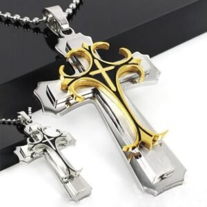 Fashion Creative Men Women Cross Necklace Jewelry Christmas
