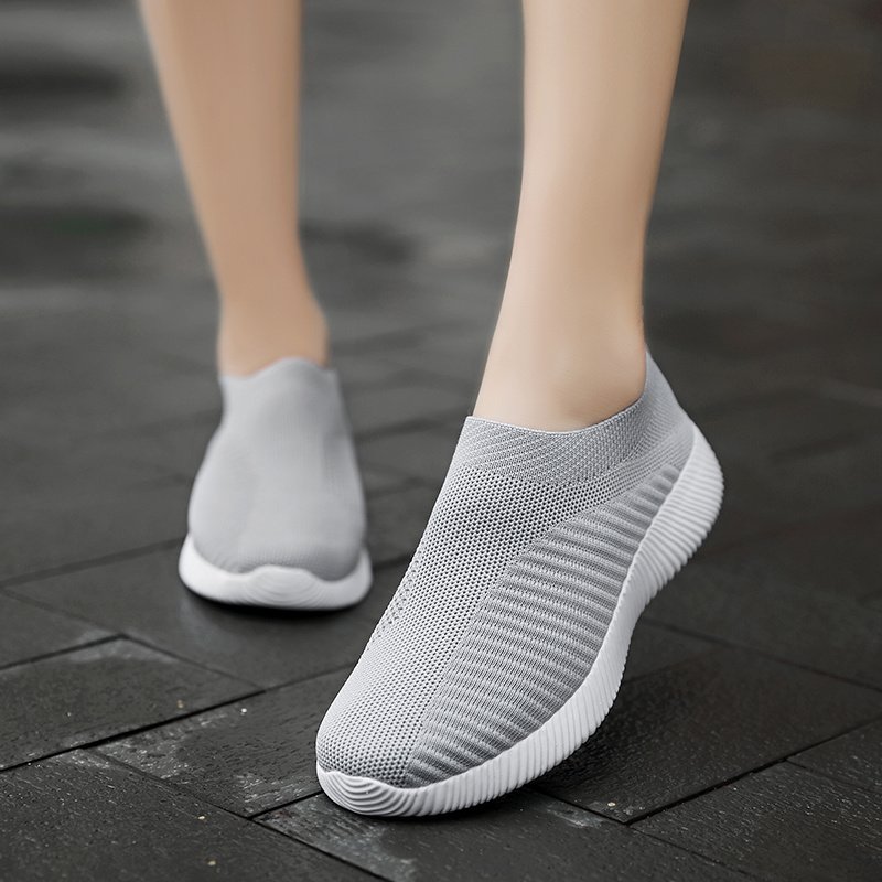Women's Casual Sneakers, Lightweight Soft Bottom Running Shoes, Breathable Slip-on Walking Shoes plus size - Image 10