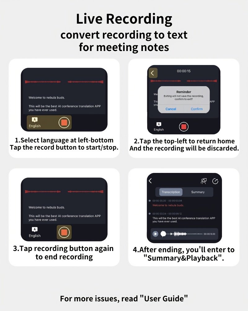 Translate Smart Wireless Headphones That Support Simultaneous Interpretation in 144 Languages, Feature a Voice Assistant, And Provide Accurate Real-Time Voice Translation Anytime And Anywhere, Making Them The Best Choice for Business Meetings. - Image 9