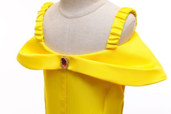 Princess Dress Costume Set for Girls with Crown, Necklace, Ring Jewelry Accessories - Image 14