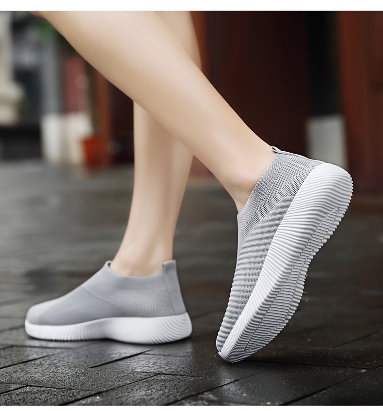 Women's Casual Sneakers, Lightweight Soft Bottom Running Shoes, Breathable Slip-on Walking Shoes plus size - Image 97