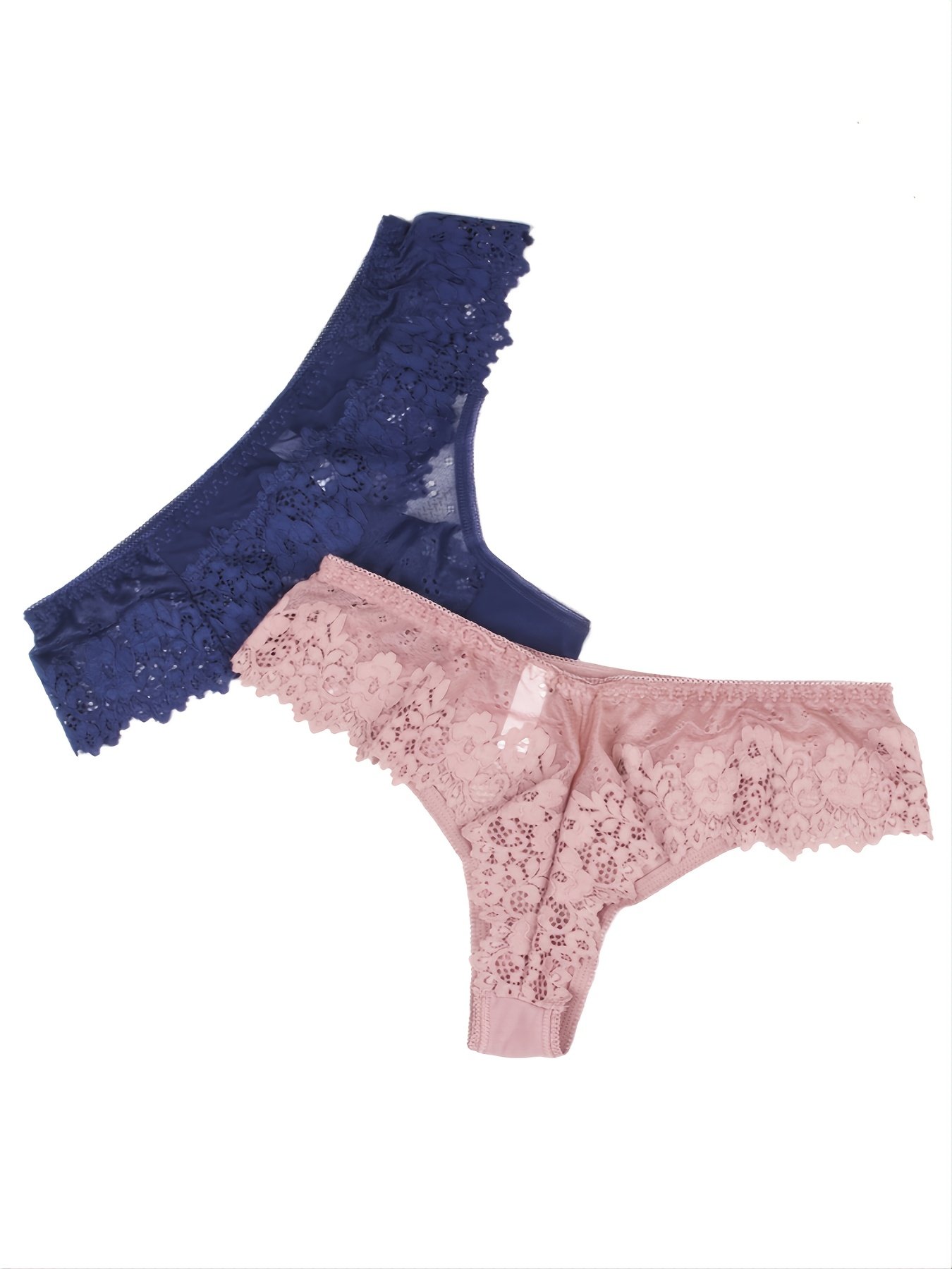 Sexy Brazilian Style Tanga Underwear Women Lace With Mesh Bikini Hipster Panty Breathable Transparent Low Waist Lingerie 5PCS/LOT - Image 3