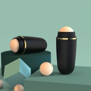 Unisex Adult Unscented Alcohol-Free Face Roller with Volcanic Stone for Pore Minimization and Oil Control - Ideal for Oily Skin, Beauty Tool|Minimalist Design|Smooth Skin Tool