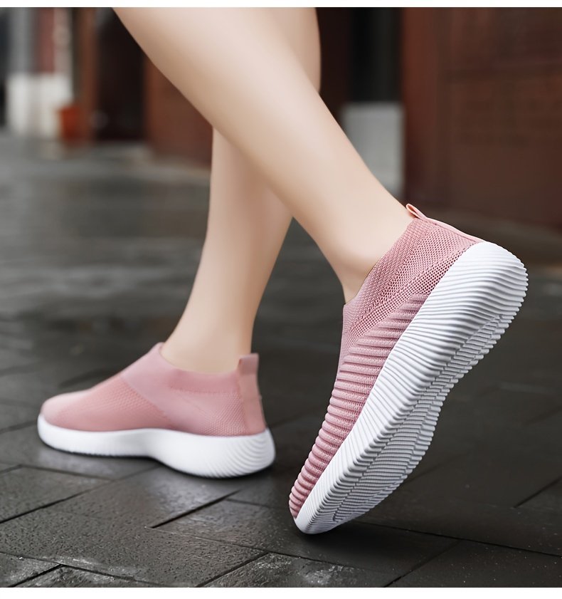 Women's Casual Sneakers, Lightweight Soft Bottom Running Shoes, Breathable Slip-on Walking Shoes plus size - Image 91