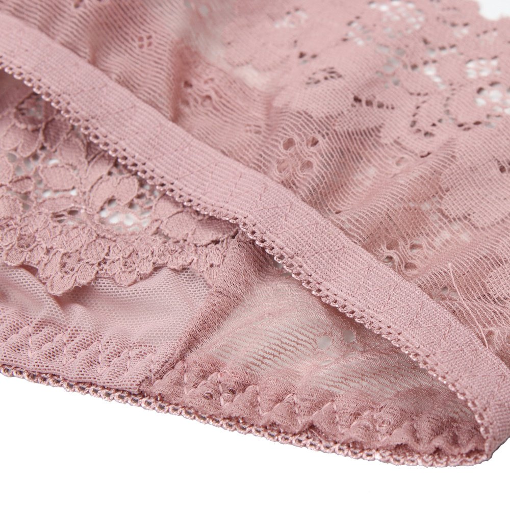 Sexy Brazilian Style Tanga Underwear Women Lace With Mesh Bikini Hipster Panty Breathable Transparent Low Waist Lingerie 5PCS/LOT - Image 12