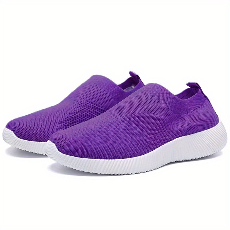 Women's Casual Sneakers, Lightweight Soft Bottom Running Shoes, Breathable Slip-on Walking Shoes plus size - Image 11